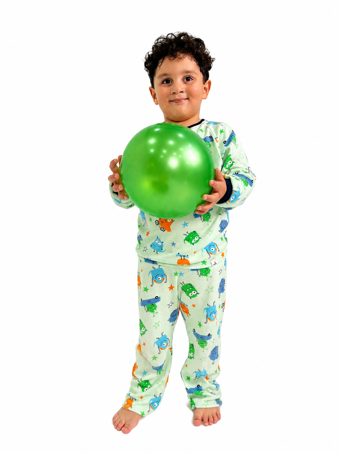 Pijama Robert Mounstruo Verde Claro